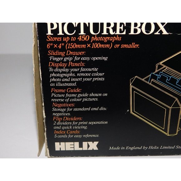 Vintage HELIX  450 Picture Box Photo Display and Storage Box UNUSED - Picture 8 of 8
